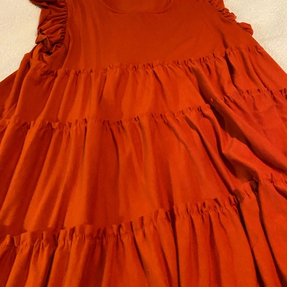 Zenana Outfitters Women’s Dress in Vibrant Orange - Picture 2 of 6